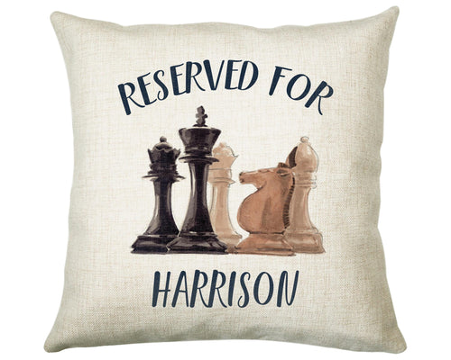 Personalised Chess Reserved For Cushion Gift Printed Name Design Cushion Throw Pillow Gift For Him Her Christmas Gift CS354