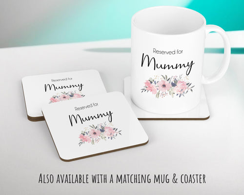 Personalised Reserved For Mummy Cushion Gift Printed Name Design - Cushion Throw Pillow Gift For Mum Mother Parent Christmas Gift CS054
