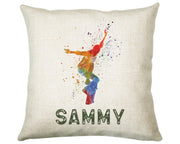 Personalised Skateboarder Cushion Gift Printed Name Design - Custom Sport Decor CS288