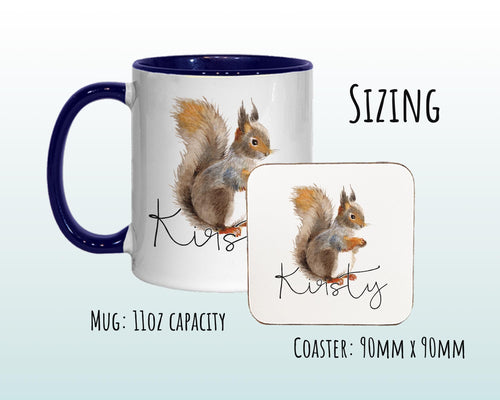 Personalised Squirrel Coffee Mug MGZ078