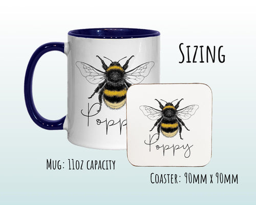Personalised Bumble Bee Coffee Mug MGZ038