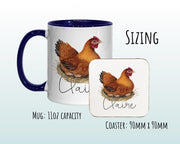 Personalised Chicken Lovers Coffee Mug MGZ145
