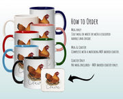 Personalised Chicken Lovers Coffee Mug MGZ145