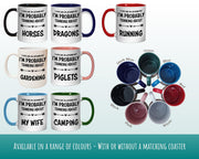 I'm Probably Thinking About Tennis Mug Gift 11oz Coffee Mug Gift Idea For Tennis Player Coach Team Sport For Him Her MG0271
