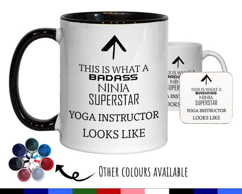 This Is What A Badass Yoga Instructor Looks Like 11oz Coffee Mug Tea Gift Idea For Personal Trainer Gym Class Instructor Yogi MG0780