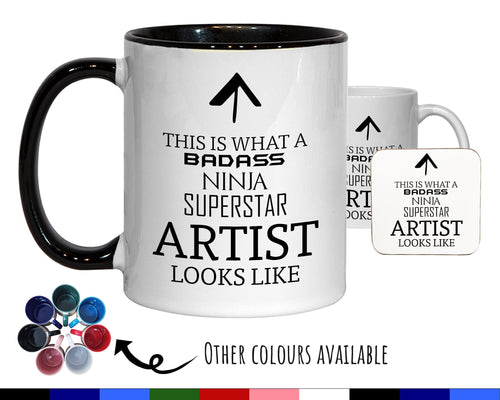 This Is What A Badass Artist Looks Like 11oz Coffee Mug Tea Gift Idea For Fine Art Student Graduate Digital Illustrator Graphics MG0782