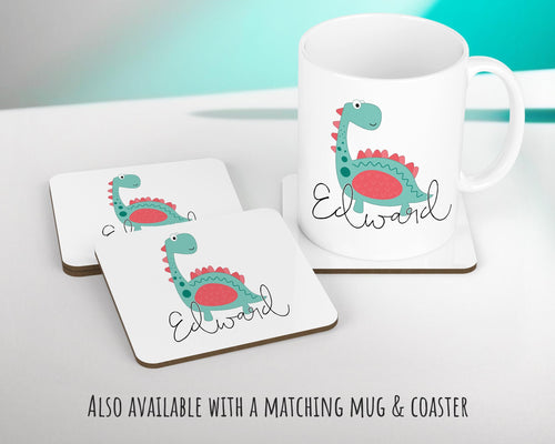 Personalised Dinosaur Cushion Gift Printed Name Design - Cushion Throw Pillow Gift For Boys Nursery Bedroom Birthday Christmas Gift CS010