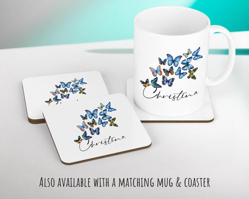 Personalised Butterfly Cushion Magical Gift Printed Name Design - Pillow Gift For Sitting Room Bedroom Decor  Birthday ChristmasGift CS485