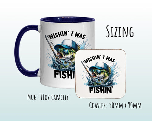 Fishing Gift Mug - Ceramic Coffee Tea Hot Chocolate Mug Fishing Gift for Fishing Lovers - Gift for Boys Secret Santa Fisherman Gift MG0843