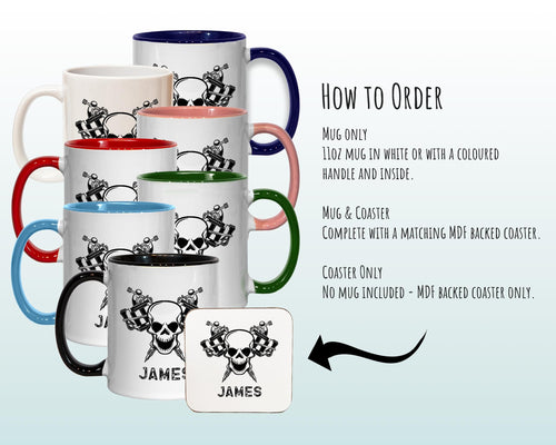 Personalised Tattoo Artist Gift Mug - Ceramic Coffee Tea Hot Chocolate Mug Gift for Tattooist - Secret Santa Gift Idea for Him MG0853