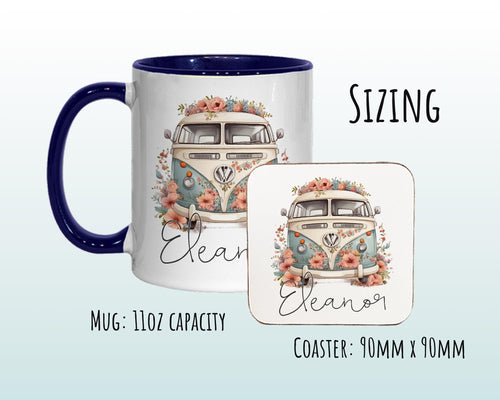 Personalised Camping Gift Mug - Ceramic Coffee Tea Hot Chocolate Mug Gift for Campervan Lovers - Secret Santa Gift Motorhome Owner MG0873