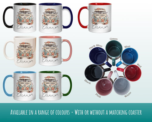 Personalised Camping Gift Mug - Ceramic Coffee Tea Hot Chocolate Mug Gift for Campervan Lovers - Secret Santa Gift Motorhome Owner MG0873