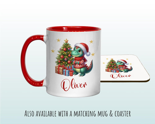 Personalised Christmas Sack - Santa Sack for Kids Presents Xmas Dinosaur Tree Design Stocking Christmas Eve Bag Box for Girls & Boys XS025