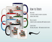 Gifts for Book Lovers Mug - Ceramic Coffee Tea Mug Gift for Fans of Books and Reading So Many Books Design Secret Santa Gift for Her MG0933