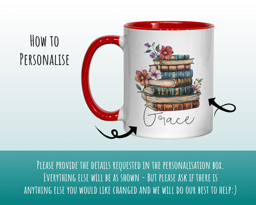 Gifts for Book Lovers Mug - Ceramic Coffee Tea Mug Gift for Fans of Books and Reading So Many Books Design Secret Santa Gift for Her MG0933