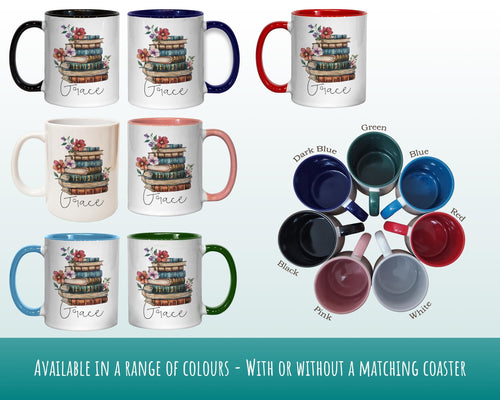 Gifts for Book Lovers Mug - Ceramic Coffee Tea Mug Gift for Fans of Books and Reading So Many Books Design Secret Santa Gift for Her MG0933