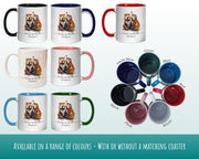 Personalised Red Panda Valentines Day Gift for Boyfriend Husband - Custom Wedding Anniversary Coffee Mug for Couples - 11oz Ceramic SV0031