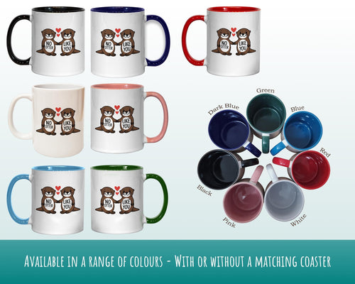 Otter Couple Valentines Day Gift for Boyfriend Husband - 'No Otter Like You' Custom Wedding Anniversary 11oz Coffee Mug Couples SV0017