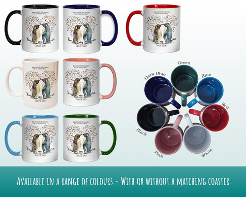 Personalised Couples Mugs Penguin Valentines Day Gift - Mr and Mrs Mugs His and Hers Wedding Anniversary Coffee Mugs - 11oz Ceramic MGZ515