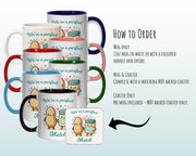 Kawaii Peanut & Butter Valentines Day Gift for Boyfriend Husband - Perfect Match Custom Wedding Anniversary 11oz Coffee Mug for Couple SV009