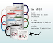 100th Birthday Gift for Women - Wonderful Since 1926 Personalised Coffee Mug Coaster 100 Gift for Her Ladies Floral Design Nan Gran BND100M