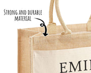 21st Birthday Gift For Women Personalised Jute Bag - Gift For Her Floral Tote Bag - Twenty One 21 Wonderful Since 2005 Shopping Bag BND21T
