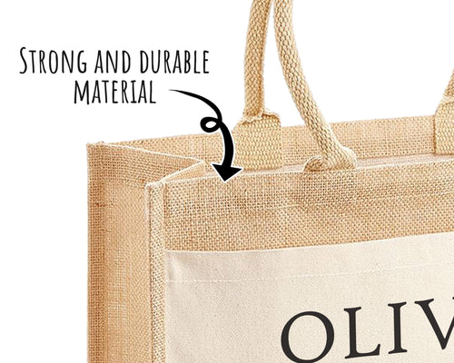 18th Birthday Gift For Women Personalised Jute Bag - Gift For Her Floral Tote Bag Gift Eighteen 18 Wonderful Since 2008 Shopping Bag BND18T