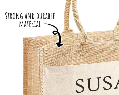 60th Birthday Gift For Women Personalised Jute Bag - Gift For Her Floral Tote Bag Gifts - Sixty 60 Wonderful Since 1966 Shopping Bag BND60T