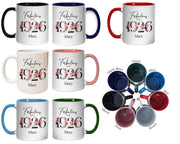 100th Birthday Gift for Women - Fabulous Since 1926 Personalised Coffee Mug Coaster 100 Gift for Her - Ladies Floral Design Nan Gran BNC100M