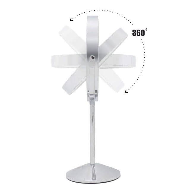 Illuminated Round Cosmetic Mirror Rechargeable Diameter 20cm