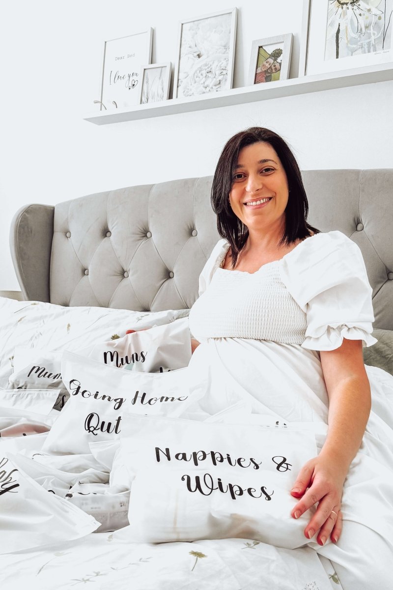 Maternity Bag Organizers x14 | Zip Lock Reusable Bags Set | Baby Shower Essentials