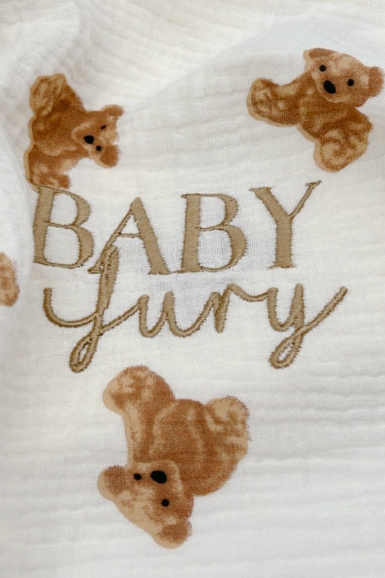 The Bear Muslin Blanket Swaddle