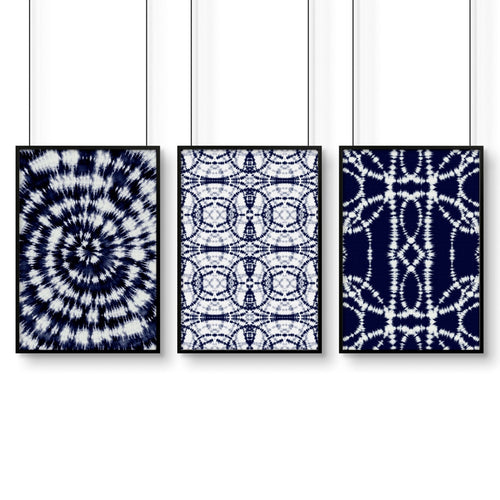 Beach hut decor | Set of 3 wall art prints
