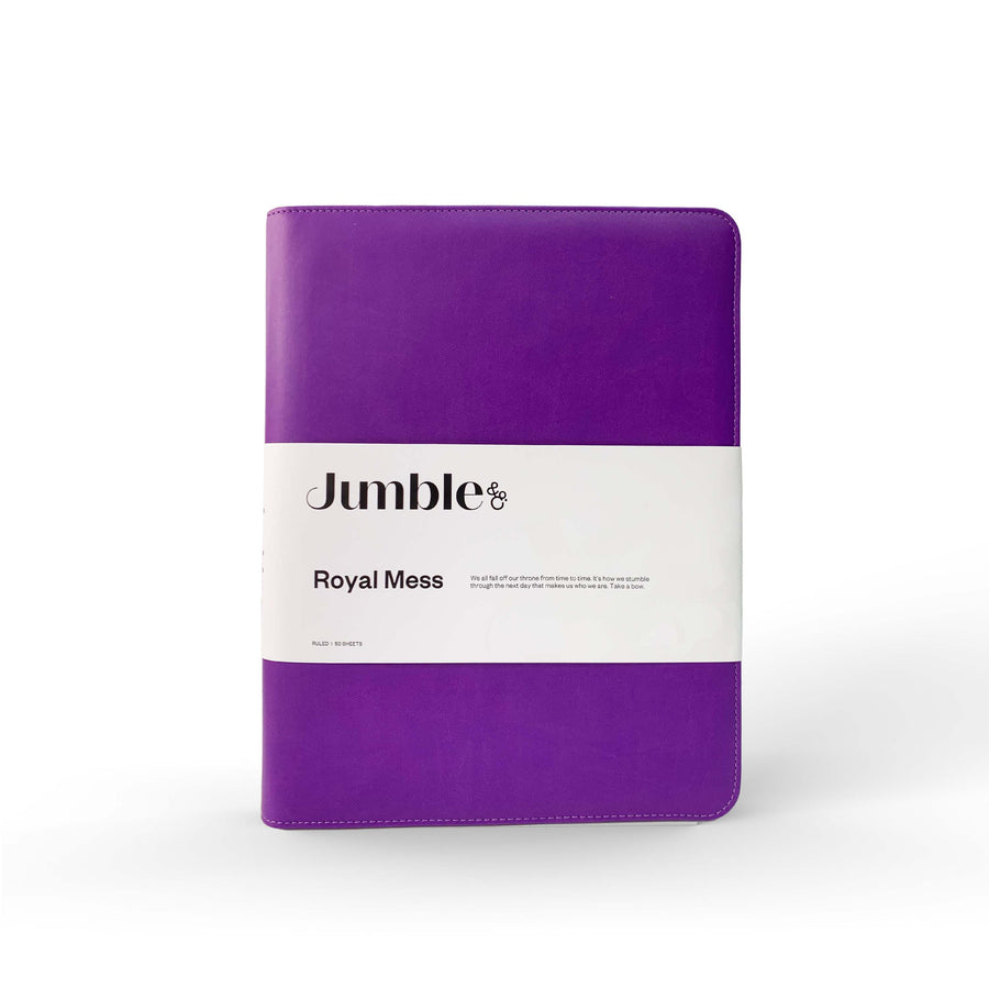 Intentus Organiser A4 PU Leather-Like Folder with Ruled Refill Pad