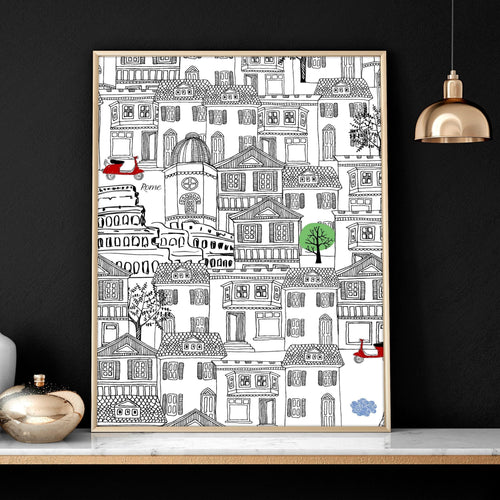 Italy print wall art | set of 2 travel posters