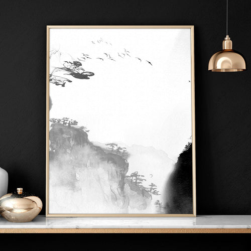 Japanese dragons art | set of 3 wall art for Home office decor