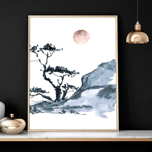 Cherry Blossom Wall Art – Japanese Set of 3 Framed Prints