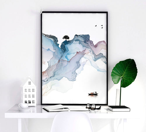 Bedroom Wall Art | Japanese Set of 3 Framed Prints