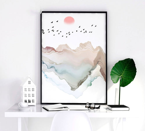 Bedroom Wall Art | Japanese Set of 3 Framed Prints