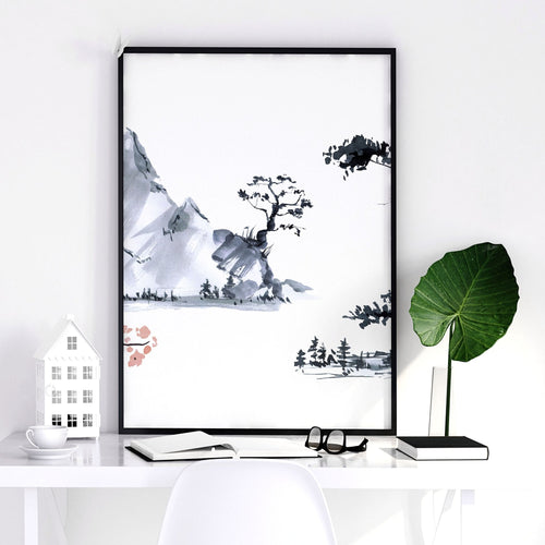 Cherry Blossom Prints – Set of 3 Japanese Wall Art