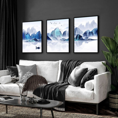 Japan landscape art | set of 3 wall art prints
