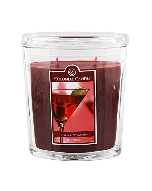 Colonial Candle 25oz jar with an incredible Cranberry Cosmo fragrance