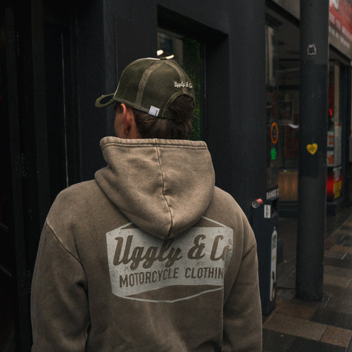 Green Diamond Acid Wash Hoodie