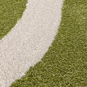Joli Wave Green & White Rug