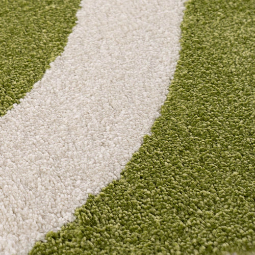 Joli Wave Green & White Rug