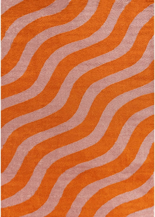 Joli Wave Orange & Pink Rug