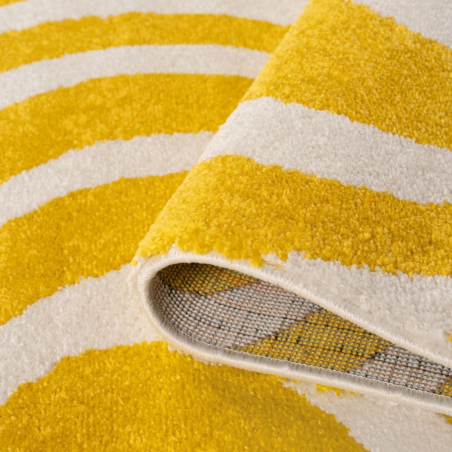 Joli Striped Yellow & White Rug