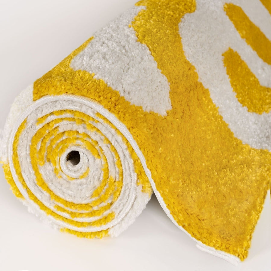 Joli Doodle Yellow & White Rug
