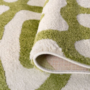 Joli Doodle Green & White Rug