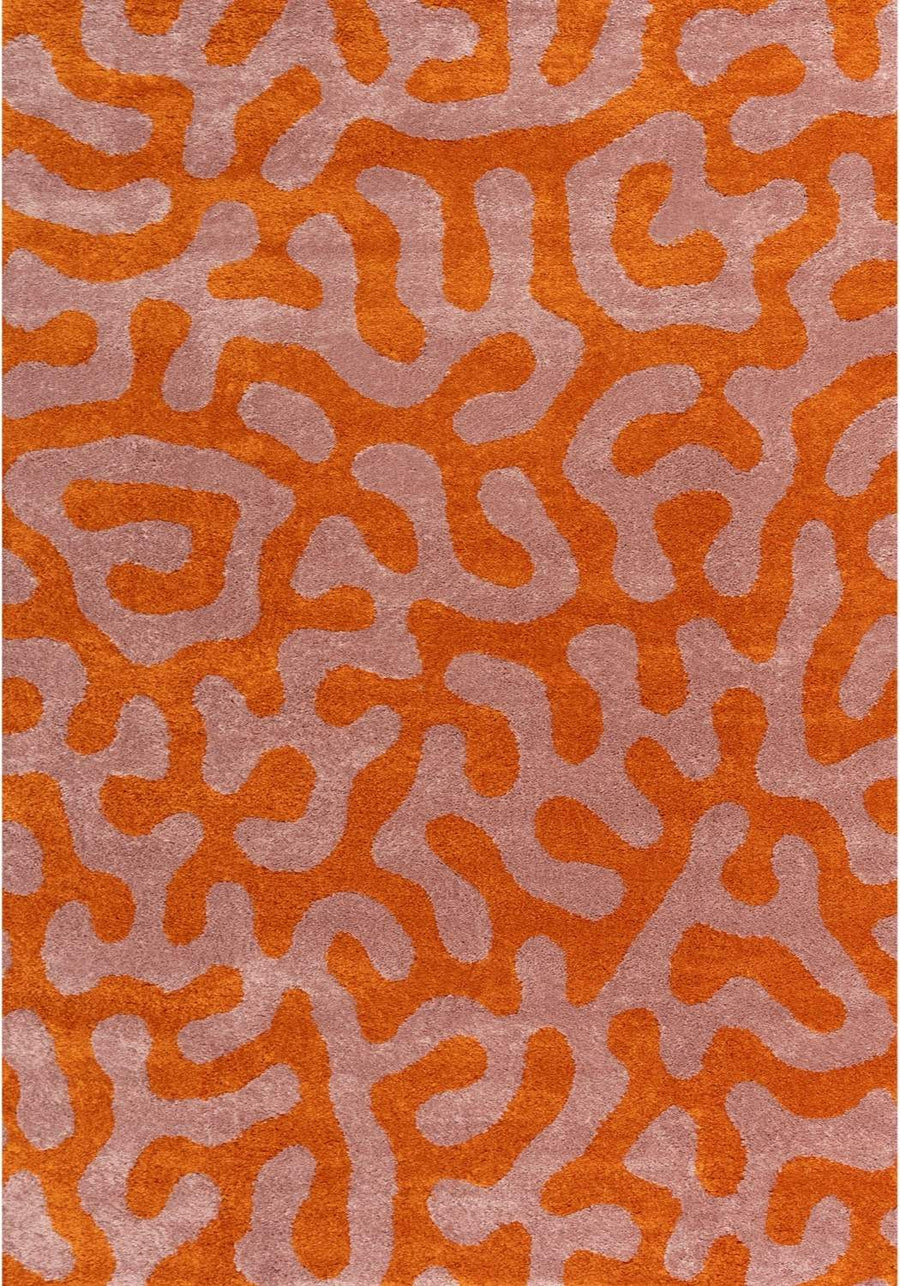 Joli Doodle Orange & Pink Rug